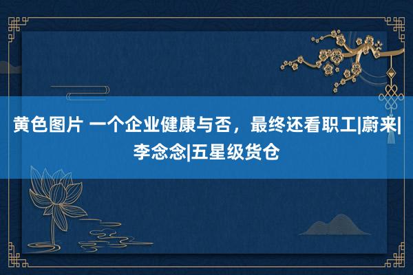 黄色图片 一个企业健康与否，最终还看职工|蔚来|李念念|五星级货仓
