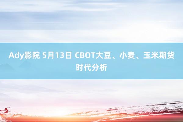Ady影院 5月13日 CBOT大豆、小麦、玉米期货时代分析