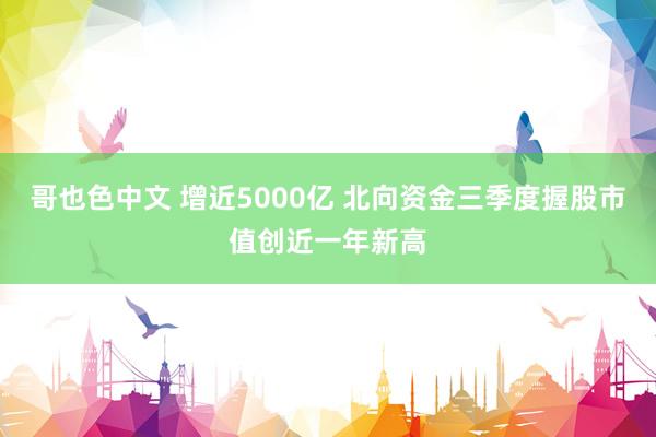 哥也色中文 增近5000亿 北向资金三季度握股市值创近一年新高